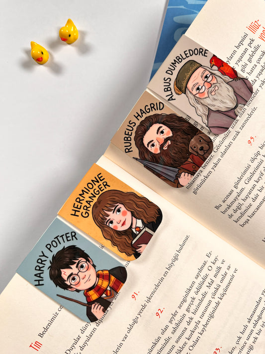 8’li Harry Potter Mıknatıslı Kitap Ayracı Seti – Wizard Magic Mega Set Magnetic Bookmark