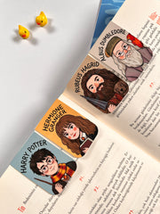 4’lü Harry Potter Mıknatıslı Kitap Ayracı Seti 1 – Wizard Magic Magnetic Bookmark