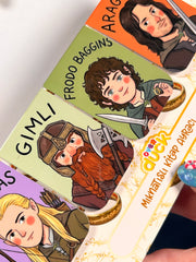 4’lü Yüzüklerin Efendisi Mıknatıslı Kitap Ayracı Seti 1 – LOTR Fantasy Magnetic Bookmark