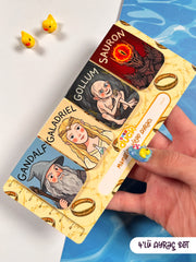 4’lü Yüzüklerin Efendisi Mıknatıslı Kitap Ayracı Seti 2 – LOTR Fantasy Magnetic Bookmark