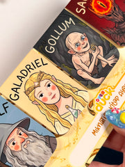 4’lü Yüzüklerin Efendisi Mıknatıslı Kitap Ayracı Seti 2 – LOTR Fantasy Magnetic Bookmark