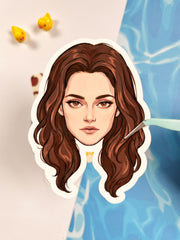 Parlayan Edward Alacakaranlık Sticker Seti – 3’lü Twilight Karakter Sticker Paketi