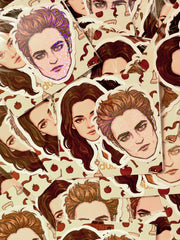 Parlayan Edward Alacakaranlık Sticker Seti – 3’lü Twilight Karakter Sticker Paketi