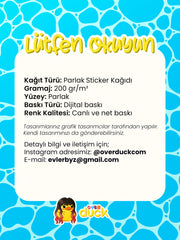 Yuvarlak Özelleştirilebilir Sticker Seti – Kişiye Özel Paketleme Etiketi (Custom Package Sticker)