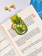 Kuzu Kulağı Kokteyl Mıknatıslı Kitap Ayracı – Fresh Green Magnetic Bookmark