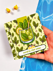 Kuzu Kulağı Kokteyl Mıknatıslı Kitap Ayracı – Fresh Green Magnetic Bookmark