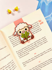 Kuzu Kulağı Kuzu Mıknatıslı Kitap Ayracı – Cute Lamb Bookmark