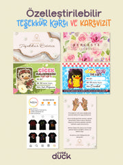 Özelleştirilebilir Teşekkür Kartı ve Kartvizit – Kişiye Özel Baskı Tasarım (Custom Thank You Card & Business Card)