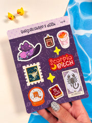 Akrep Burcu Sticker – 20 Adet Scorpio Burç Sticker Bullet Journal & Scrapbook