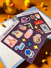 Akrep Burcu Sticker – 20 Adet Scorpio Burç Sticker Bullet Journal & Scrapbook