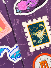 Akrep Burcu Sticker – 20 Adet Scorpio Burç Sticker Bullet Journal & Scrapbook
