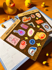 Aslan Burcu Sticker – 20 Adet Leo Burç Sticker Bullet Journal & Scrapbook