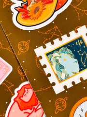 Aslan Burcu Sticker – 20 Adet Leo Burç Sticker Bullet Journal & Scrapbook