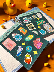 Balık Burcu Sticker – 20 Adet Pisces Burç Sticker Bullet Journal & Scrapbook