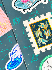 Balık Burcu Sticker – 20 Adet Pisces Burç Sticker Bullet Journal & Scrapbook