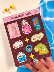 Başak Burcu Sticker – 20 Adet Virgo Burç Sticker Bullet Journal & Scrapbook
