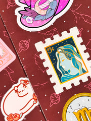 Başak Burcu Sticker – 20 Adet Virgo Burç Sticker Bullet Journal & Scrapbook