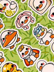Ördek & Kaz Sticker Seti – 20 Adet Bullet Journal & Scrapbook Dekoratif Kawaii Ördek Etiket