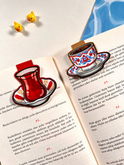 2’li Mıknatıslı Kitap Ayracı Seti – Türk Çayı ve Türk Kahvesi Magnetic Bookmark