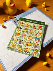 Civciv Sticker Seti – 20 Adet Bullet Journal & Scrapbook Dekoratif Kawaii Civciv Etiket