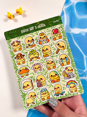 2’li Hayvan Sticker Seti – 40 Adet Civciv ve Ördek Sticker Bullet Journal & Scrapbook