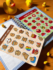 2’li Sebze Sticker Seti – 40 Adet Domates ve Patates Sticker Bullet Journal & Scrapbook