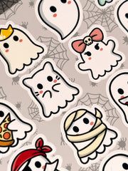 2’li Korku Sticker Seti – 40 Adet Azrail ve Hayalet Sticker Bullet Journal & Scrapbook
