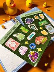 İkizler Burcu Sticker – 20 Adet Gemini Burç Sticker Bullet Journal & Scrapbook