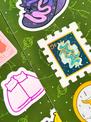 İkizler Burcu Sticker – 20 Adet Gemini Burç Sticker Bullet Journal & Scrapbook