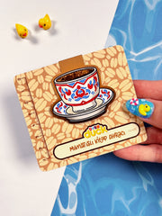 Türk Kahvesi Fincanı Mıknatıslı Kitap Ayracı – Turkish Coffee Temalı Magnetic Bookmark