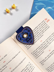 Ouija Mavi Kalp Tasarım Mıknatıslı Kitap Ayracı – “Time to Read?” Gothic Bookmark