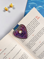 Ouija Mor Kalp Simli Hologramlı Mıknatıslı Kitap Ayracı – “Time to Read?” Gothic Bookmark