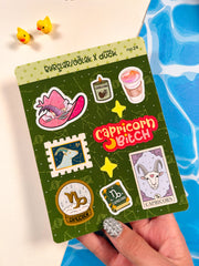 Oğlak Burcu Sticker – 20 Adet Capricorn Burç Sticker Bullet Journal & Scrapbook