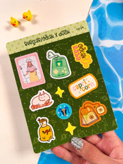 Oğlak Burcu Sticker – 20 Adet Capricorn Burç Sticker Bullet Journal & Scrapbook