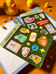 Oğlak Burcu Sticker – 20 Adet Capricorn Burç Sticker Bullet Journal & Scrapbook