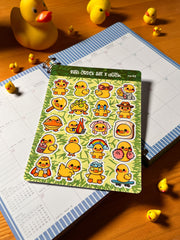 Ördek & Kaz Sticker Seti – 20 Adet Bullet Journal & Scrapbook Dekoratif Kawaii Ördek Etiket