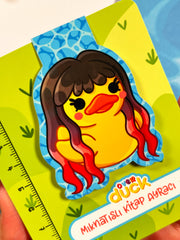 OverDuck Mıknatıslı Kitap Ayracı – Sevimli Ördek Logo Tasarım Magnetic Bookmark