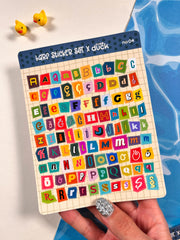 Türkçe Ransom Harf Sticker Seti – 2 Sayfa 183 Adet Bullet Journal & Scrapbook Alfabe Etiket