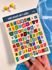 Türkçe Ransom Harf Sticker Seti – 2 Sayfa 183 Adet Bullet Journal & Scrapbook Alfabe Etiket