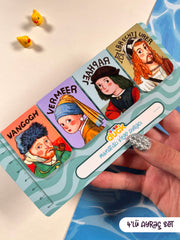 4’lü Ünlü Ressamlar Mıknatıslı Kitap Ayracı Seti 1 – Famous Artists Magnetic Bookmark (Van Gogh, Vermeer, Leonardo da Vinci, Rembrandt)