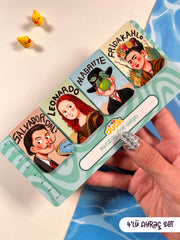 4’lü Ünlü Ressamlar Mıknatıslı Kitap Ayracı Seti 2 – Famous Artists Magnetic Bookmark (Salvador Dalí, Leonardo da Vinci, René Magritte, Frida Kahlo)