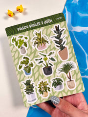 2’li Bitki Sticker Seti – 29 Adet Saksıda Bitkiler & Yaprak Sticker Bullet Journal & Scrapbook