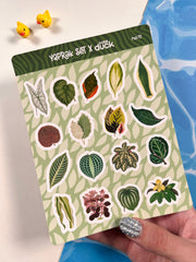 2’li Bitki Sticker Seti – 29 Adet Saksıda Bitkiler & Yaprak Sticker Bullet Journal & Scrapbook