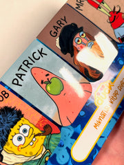 8’li Süngerbob Sanatçı Mıknatıslı Kitap Ayracı Seti – Cartoon Artist Parody Magnetic Bookmark