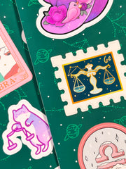 Terazi Burcu Sticker – 20 Adet Libra Burç Sticker Bullet Journal & Scrapbook