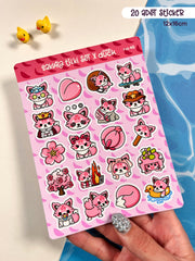 Tilki Sticker Seti – 20 Adet Bullet Journal & Scrapbook Dekoratif Kawaii Tilki Etiket