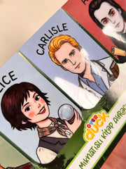 8’li Alacakaranlık Mıknatıslı Kitap Ayracı Seti – Twilight Saga Magnetic Bookmark