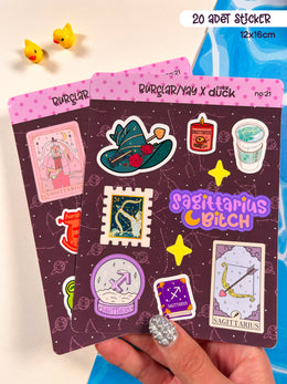 Yay Burcu Sticker – 20 Adet Sagittarius Burç Sticker Bullet Journal & Scrapbook