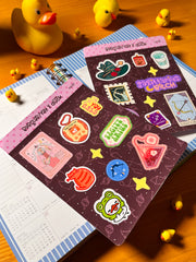 Yay Burcu Sticker – 20 Adet Sagittarius Burç Sticker Bullet Journal & Scrapbook