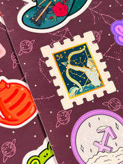 Yay Burcu Sticker – 20 Adet Sagittarius Burç Sticker Bullet Journal & Scrapbook